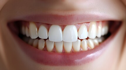 Obraz premium Photograph the changes in tooth shade before and after using whitening strips over the course of a week