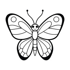 Kids books Coloring on Amazing Butterfly 