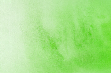 Abstract green watercolor on white background.