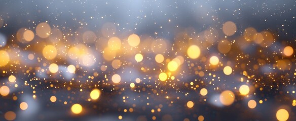 Obraz premium The Shimmering Gold Bokeh Background