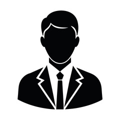 Business man head icon 
