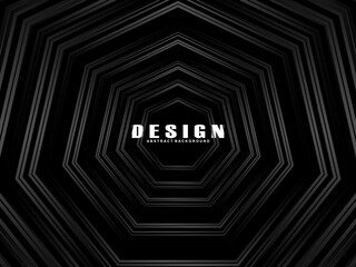 Abstract futuristic dark black background with modern design. Realistic 3d wallpaper with luxurious flowing lines. Elegant background for posters, websites, brochures, cards, banners, apps, etc.