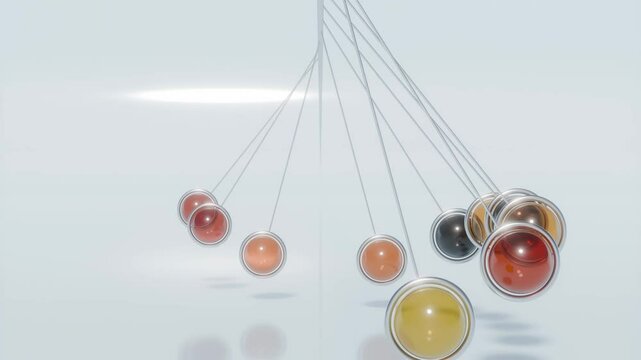 Pendulum ball Loop 3D animation