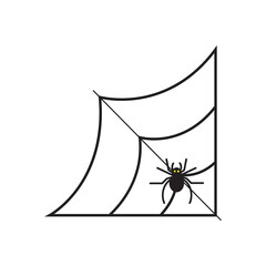 spider icon illustration flat