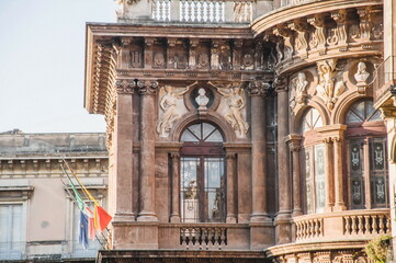 bellini theatre In Catania, In Sicily, southern Italy