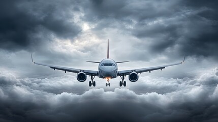 Obraz premium Flying through storms