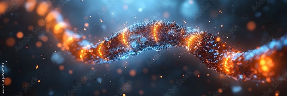 Poster dystopian future where advanced and genetic engineering technologies are used to control and manipul