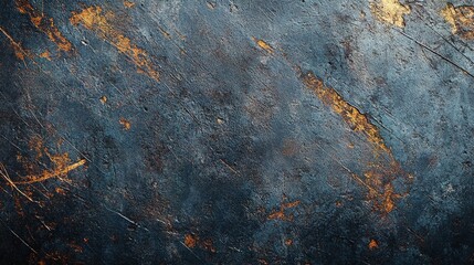 Abstract Textured Background with Gold and Blue Tones