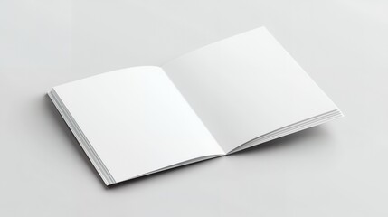 Blank Open Book Mockup for Designs and Presentations