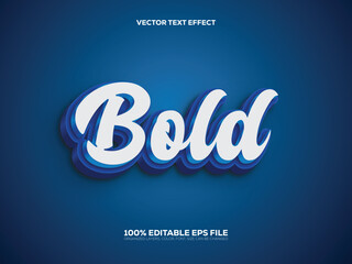 Editable 3D style Bold Text Effect.