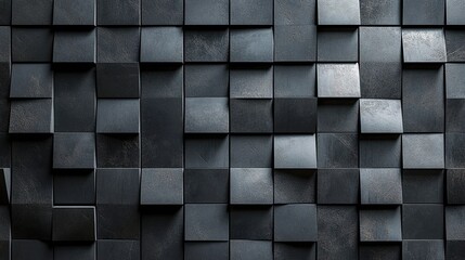 Abstract Monochrome Triangular Mosaic: A Study in Depth and Dimension
