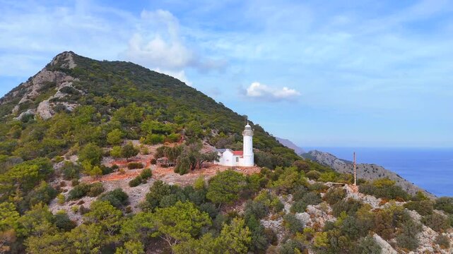 Gelidonya Lighthouse, located in the Kumluca district of Antalya, is known as the most important lighthouse of the Mediterranean.
