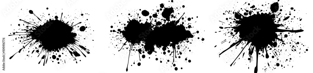 Aufkleber a modern abstract paint splatter isolated on an isolated background. illustration of a modern design