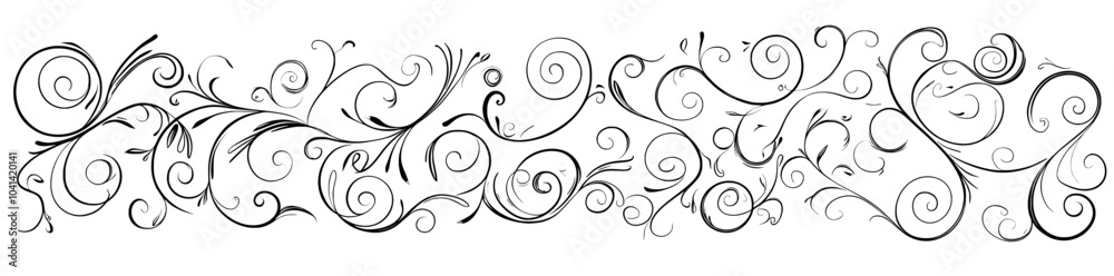 Aufkleber An underlined text. Curly swishes, swashes, and swoops in calligraphy. A highlight for text elements.