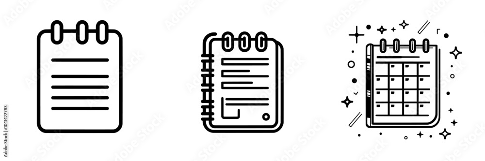 Aufkleber delivery schedule icon template in trendy line design