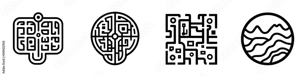 Poster the delivery point icon is an illustration template with a modern design in a trendy style.
