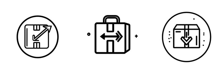 Fototapeta premium Template for modern design illustration of return goods icon