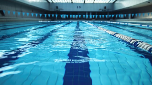 Swimming lanes in a competitive pool setting