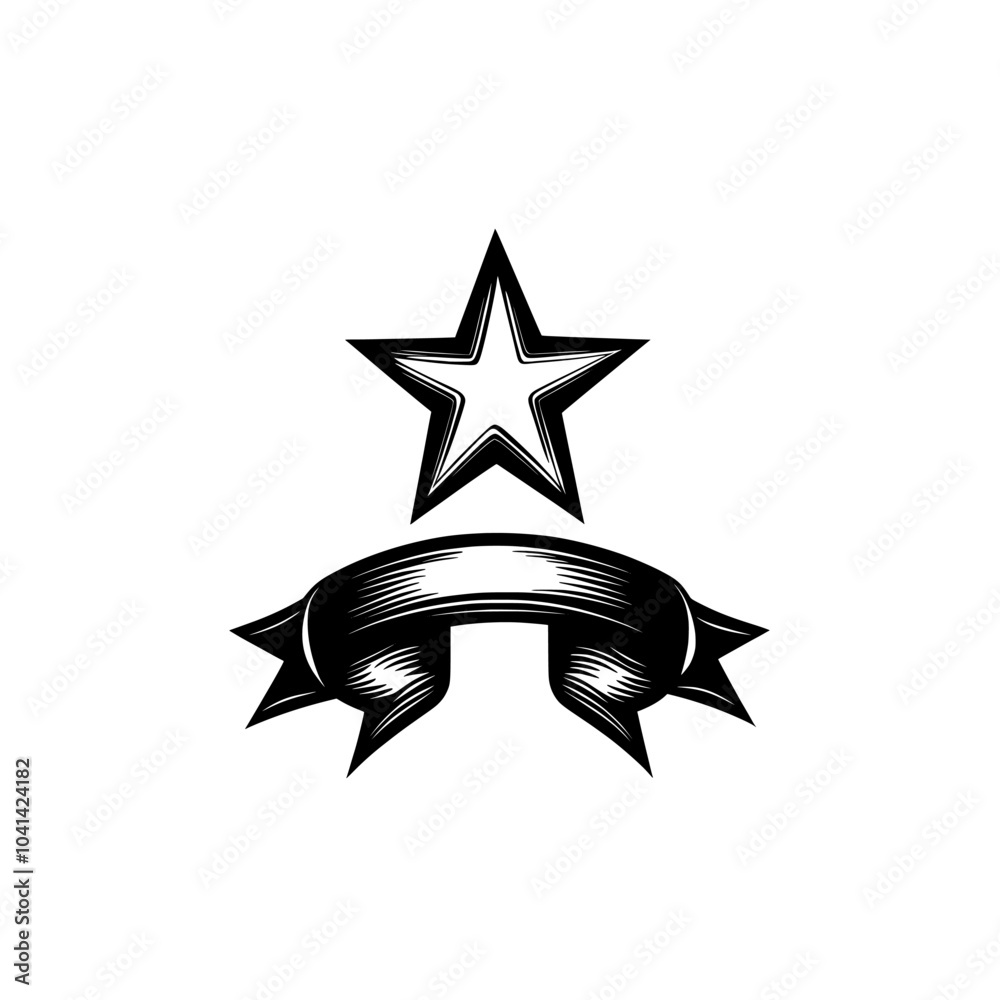 Poster solid modern design in trendy style for the best quality control icon