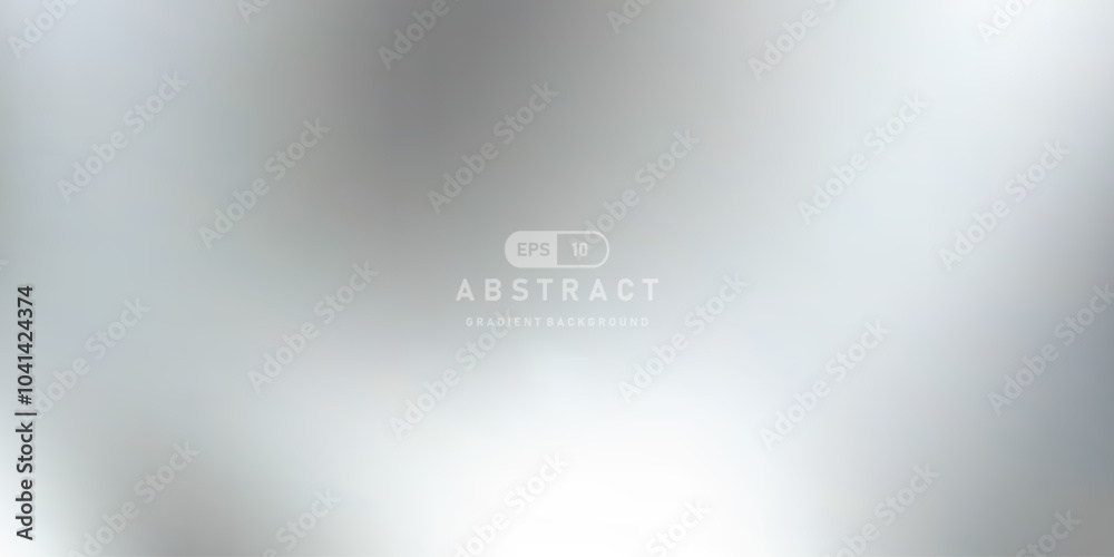 Aufkleber Silver foil background with smooth metal mirror texture. chrome gradient surface reflects light, creating glossy appearance that adds depth and elegance.