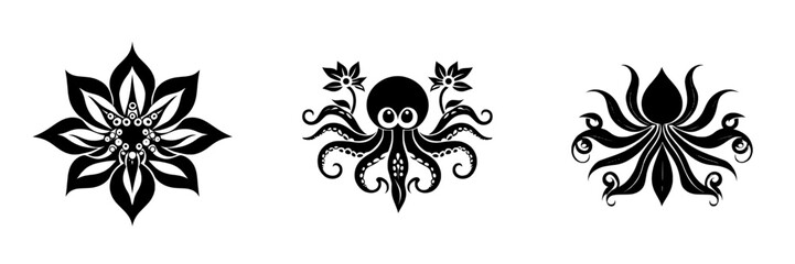 The flower is painted on a white background, in a trendy flat style. The illustration is for children.