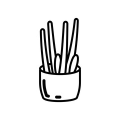 Spear Plant Outline Icon, Vector illustration