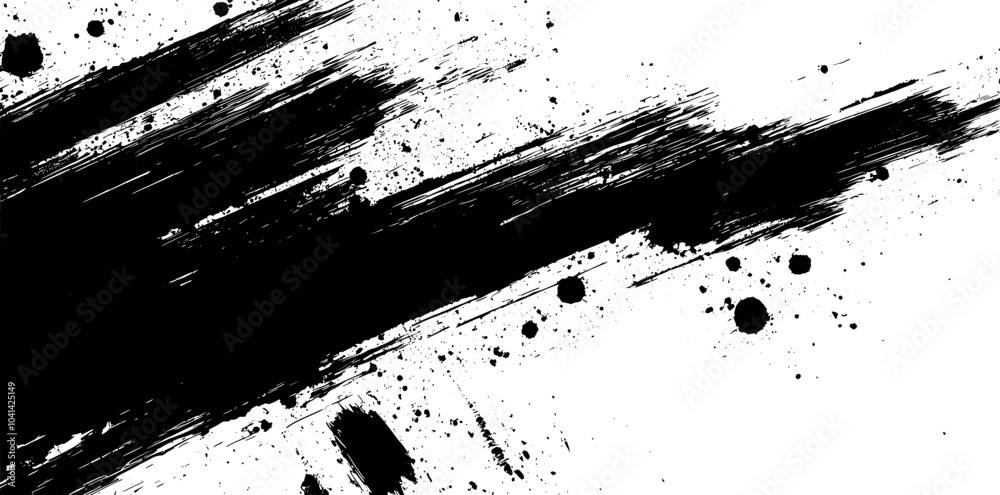 Poster overlay of black and white dust with a grungy effect. dark messy dust old dirty. abstract halftone t