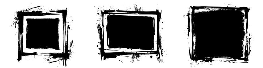 Ink frame design in a flat modern illustration style perfect for contemporary art backgrounds or as a design decoration