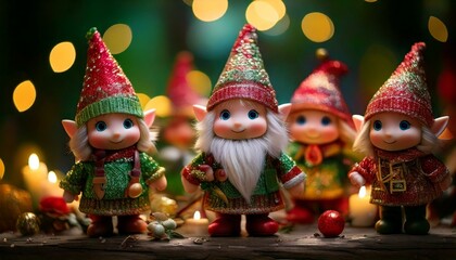 elfs, christmas card