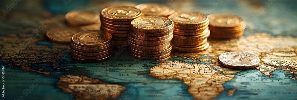 Aufkleber Navigating the Complexities of the Global Economy and Financial Stability:Exploring the Challenges and Opportunities in an Interconnected World