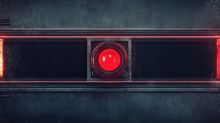 Fototapeta premium Retro CCTV or VHS video white noise texture featuring a red recording indicator vintage horizontal scanlines and a vignette border for a grungy distressed horror film backdrop 8K resolution 16 9 as