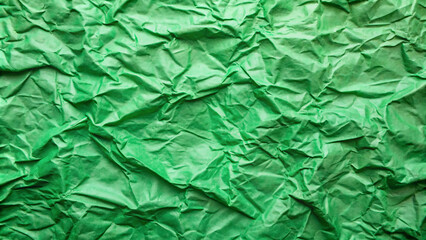 vibrant green sheet of paper, crumpled and textured, creating a dynamic and abstract composition green background paper 