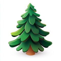 Obraz premium Holiday Cut Icon in Vibrant 3D Vector - Minimalistic Design on White Background