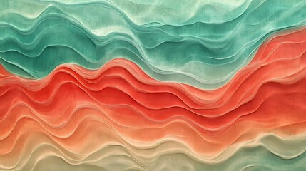 Obraz premium Abstract Wavy Patterns in Soft Colors