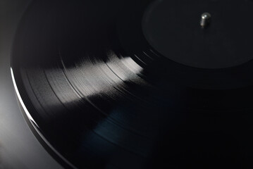 Vinyle sur platine disque