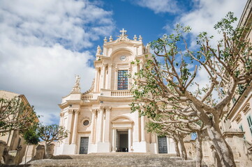 Fototapeta premium church in the old town of Modica in Sicily
