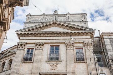 Fototapeta premium facade of a building view of the town of Modica in Sicily