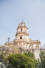 Obraz premium view of the town of Modica in Sicily