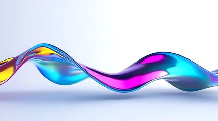 Naklejka premium Connected colorful cubes, 3d render