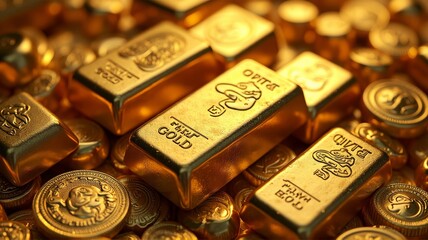 gold bullion and rise of gold prices gold, 3d, business, cube, square, block, bar, box, design, metal, pattern, illustration, golden, ingot, wealth, concept, cubes, texture, group, wallpapewith charts