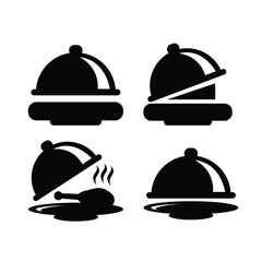 Fototapeta premium wooden food cover icon vector, Suitable for icons, backgrounds, walls, logos and other needs