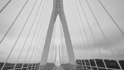 Fototapeta premium Modern Bridge Engineering and Design