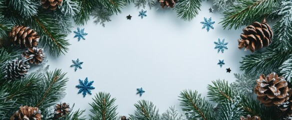 The Festive Pine Cone Border