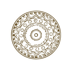 Beautiful flower art and mandala floral design
