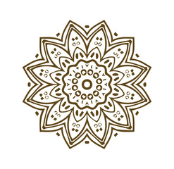 Beautiful flower art and mandala floral design
