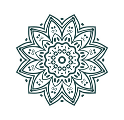 Beautiful flower art and mandala floral design
