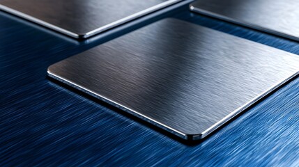 Sleek and contemporary metallic brushed steel texture with a horizontal striped pattern  This minimalist and industrial inspired digital background has a clean modern aesthetic and a smooth