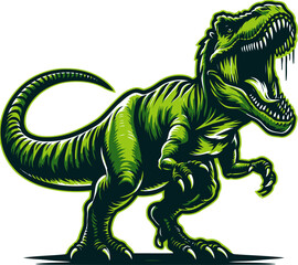 Obraz premium Dinosaur vector and illustration.