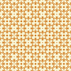 Mediterranean ceramic tile pattern collection isolated white orange color