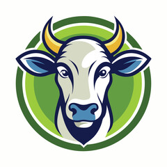 Cow colourful logo